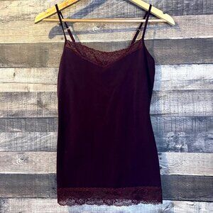 Y2K Vintage Express Purple Lace Trim Camisole S Whimsigoth Bella Swan Vamp